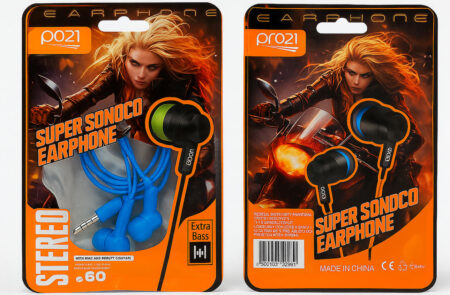 AURICULAR MANOS LIBRES PRO 21 SUPERSONICO Ficha Mini Jack 3.5 mm Azul